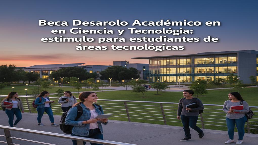 Beca Desarrollo Académico en Ciencia y Tecnología: estímulo para estudiantes de áreas tecnológicas