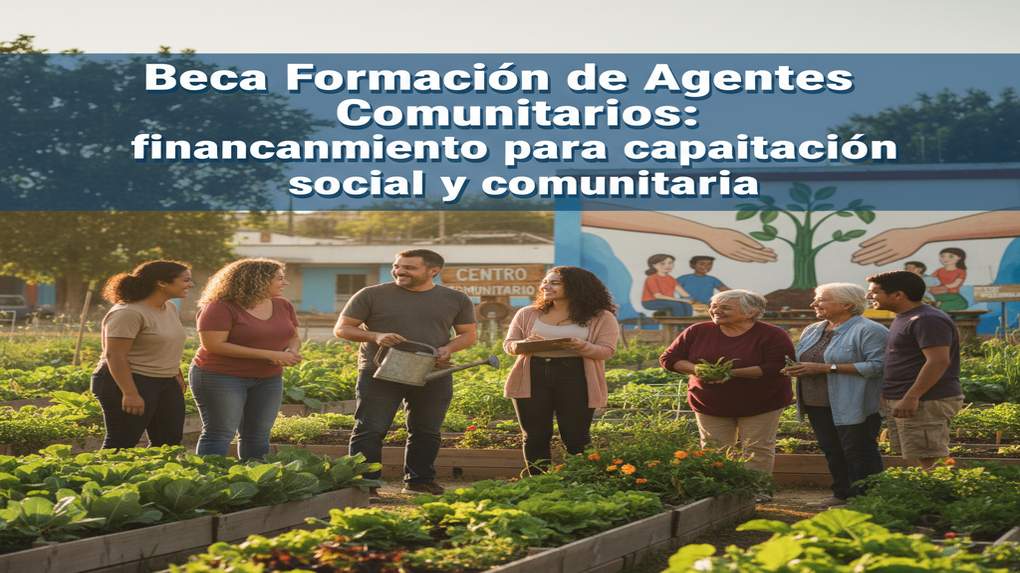 Beca Formación de Agentes Comunitarios: financiamiento para capacitación social y comunitaria
