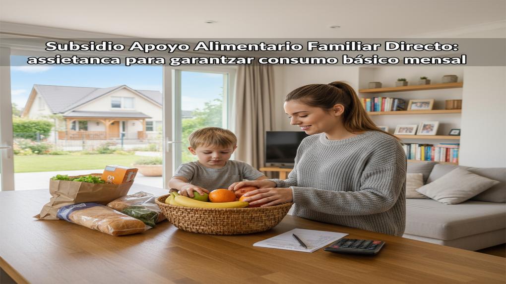 Subsidio Apoyo Alimentario Familiar Directo: asistencia para garantizar consumo básico mensual