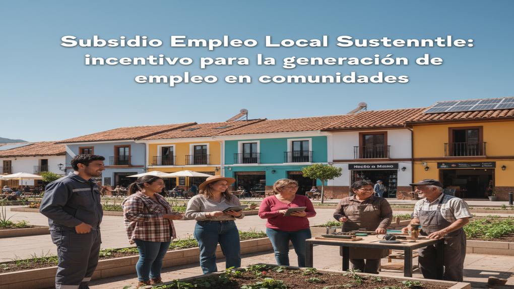 Subsidio Empleo Local Sustentable: incentivo para la generación de empleo en comunidades