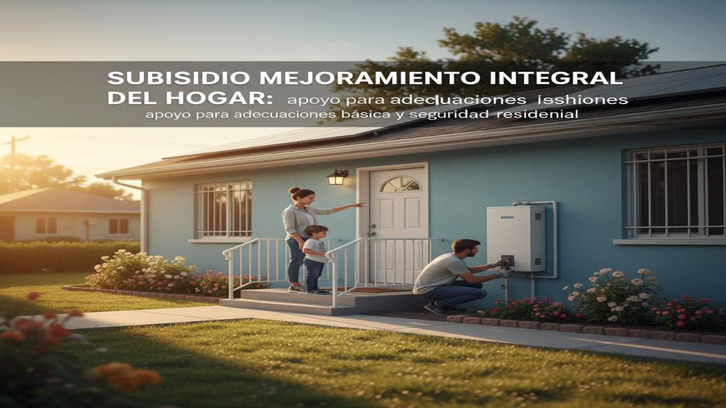 Subsidio Mejoramiento Integral del Hogar: apoyo para adecuaciones básicas y seguridad residencial