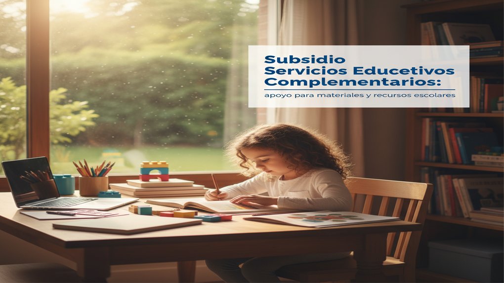 Subsidio Servicios Educativos Complementarios: apoyo para materiales y recursos escolares